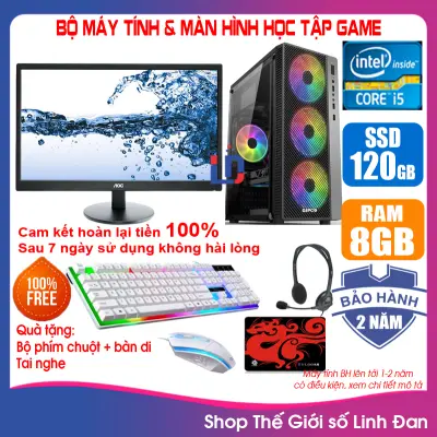 [Trả góp 0%]Bộ máy tính Game LED + Màn 20 inch G2010 / i3-2100 / i3-3220 / i5-2330/ 3330/ Ram 4-8GB/ SSD 120-240GB/ VGA 1-2G PUBG Mobile, LOL, CF, Fifa, Cs, GAT 5 ... [Tặng Phím chuột, tai nghe, bàn di] GAG2 GAi32 GAi33 GAi52 GAi53 LLD