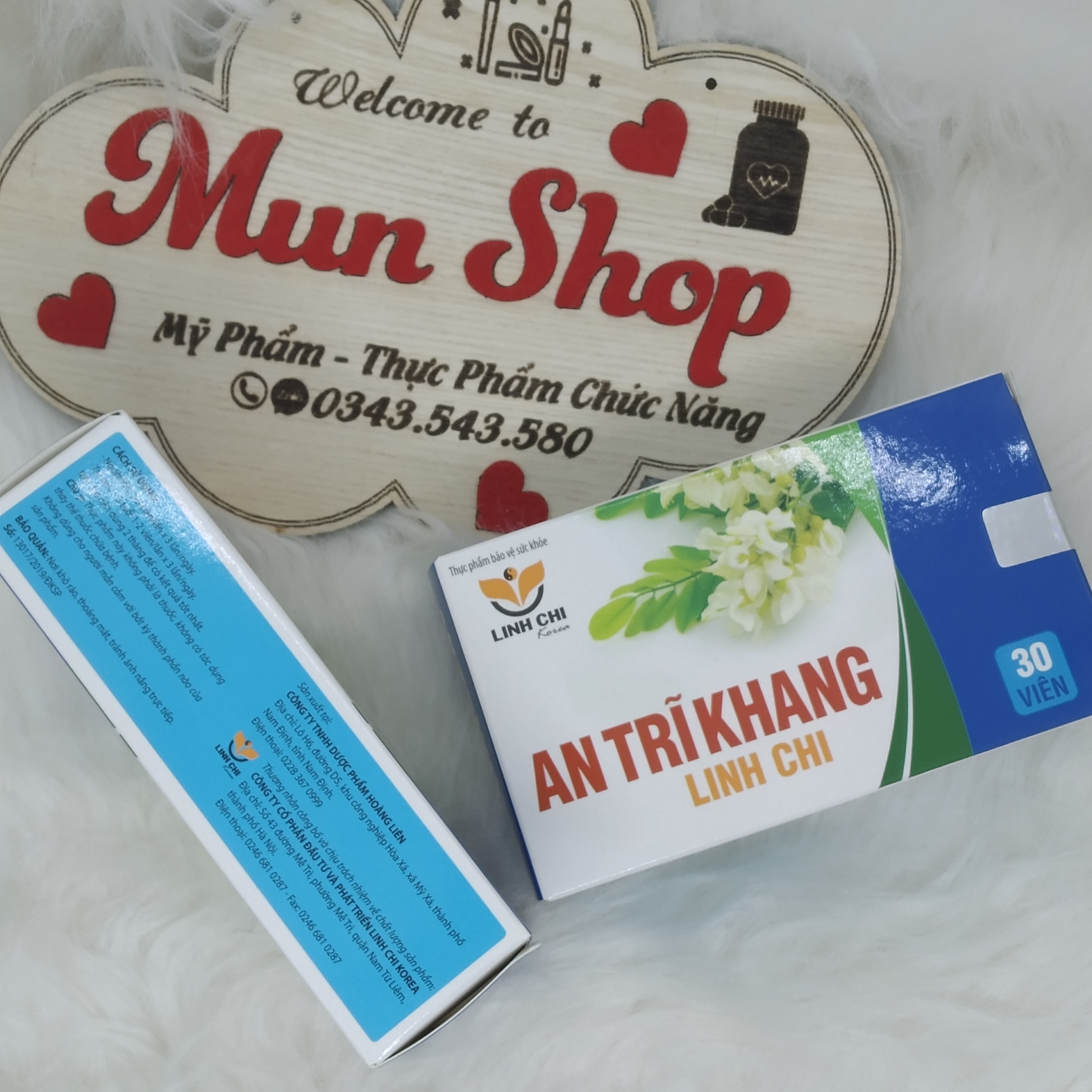 An Trĩ Khang Linh Chi hộp 30 viên