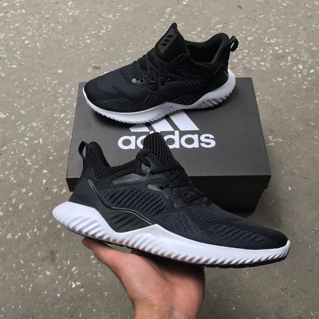 ™◊ (FULLBOX FREESHIP) giày thể thao alpha bounce đen nam nữ