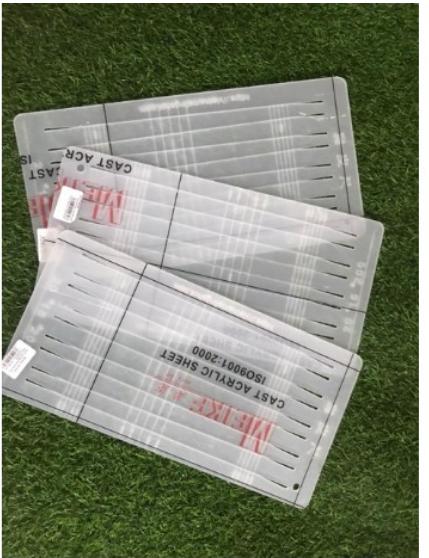 Thước cắt chun mica thưóc cắt chun
