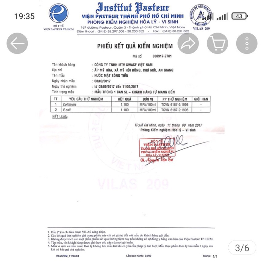 BÌNH LỌC NƯỚC SWACF  16 LIT ( CHỈ 68đ CHO 1 LÍT NƯỚC SẠCH)