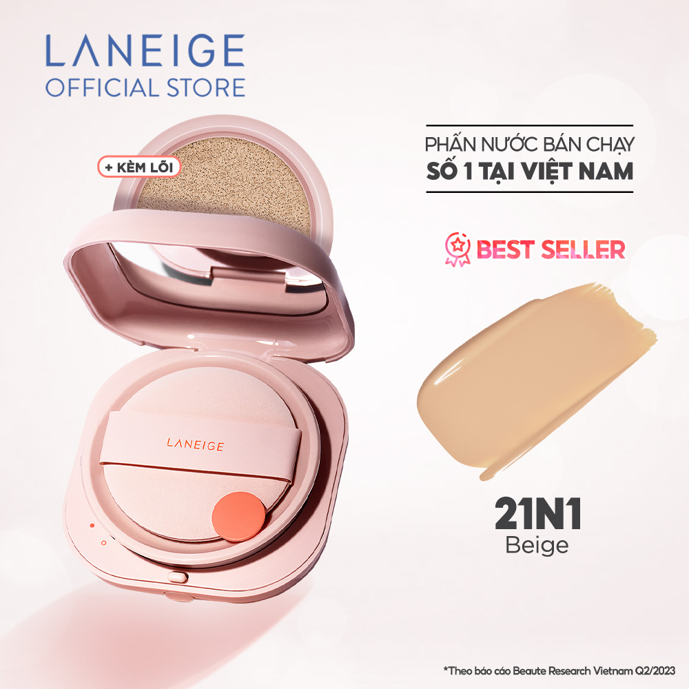 Phấn Nước Cho Lớp Nền Căng Bóng Tự Nhiên 50H Laneige Neo Cushion Glow 15G+ Kèm Lõi