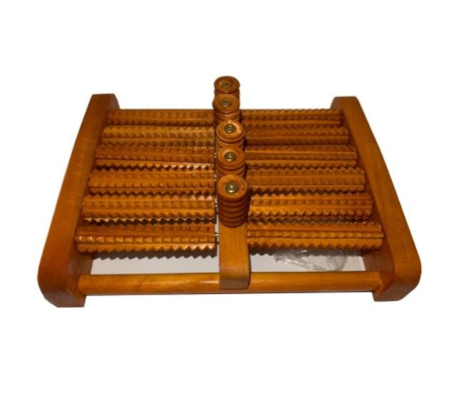 Bàn lăn chân gỗ massage 6 hàng