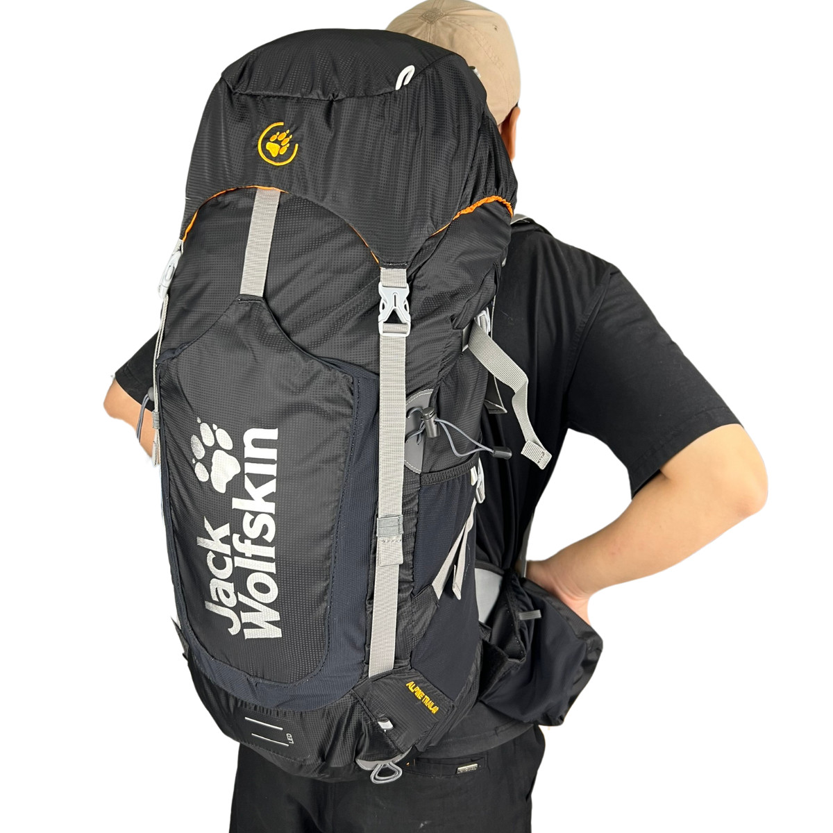 Balo leo núi nam nữ jack wolfskin alpine trail 40 phượt trekking leo núi dài ngày có trợ lực áo mưa đi kèm
