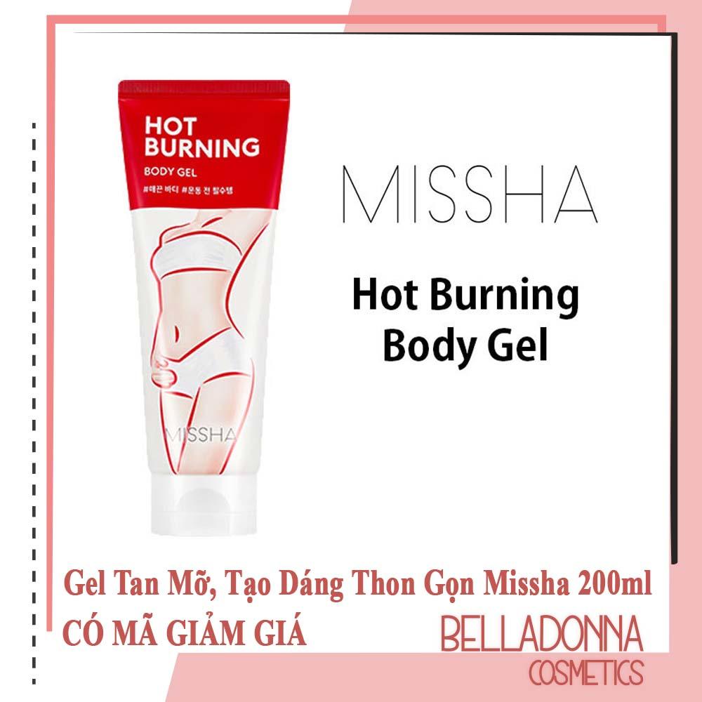 [HCM]Gel Tan Mỡ Tạo Dáng Thon Gọn Missha Hot Burning Body Gel 200ml