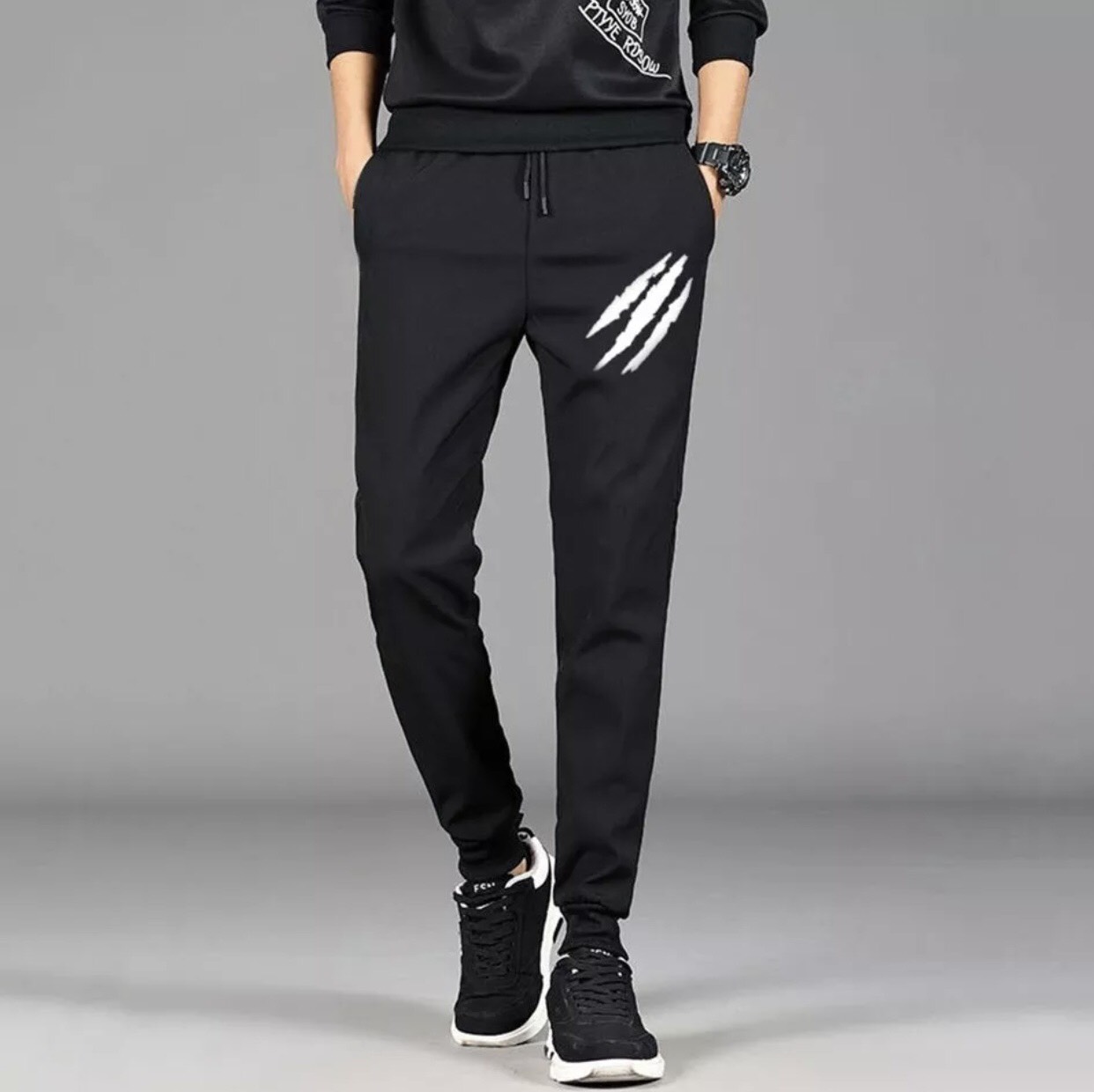 Quần jogger thun nỉ poly thể thao nam cao cấp không nhăn không xù
