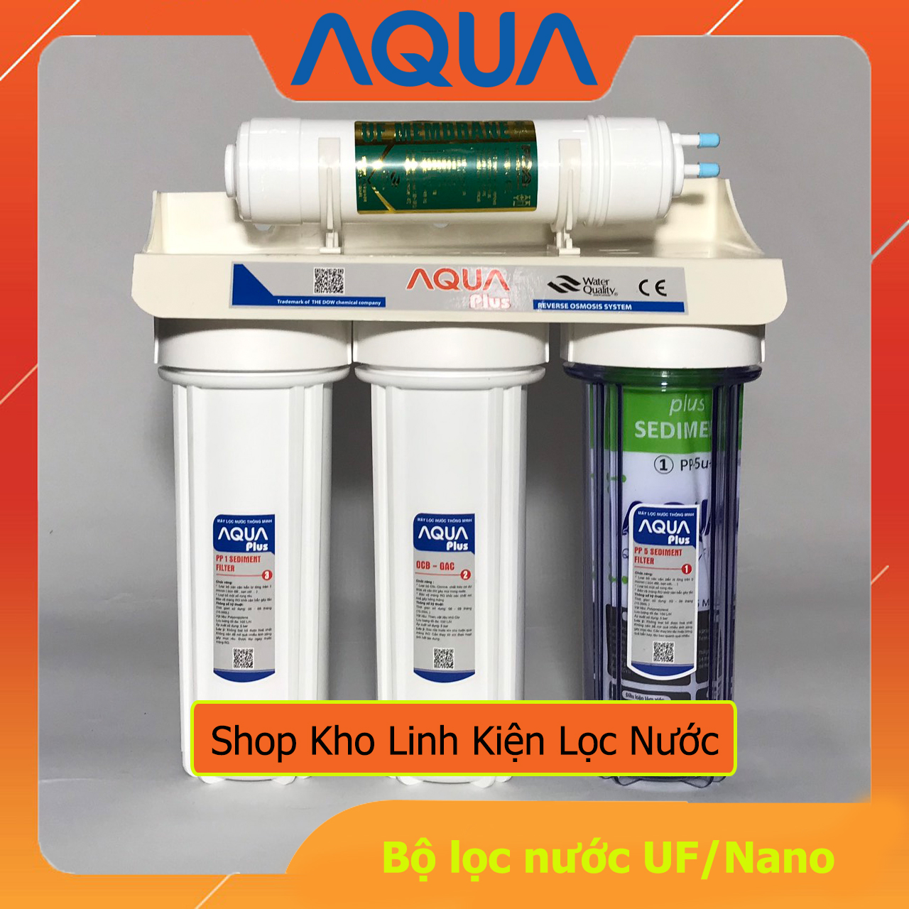 Máy Lọc Nước UF/Nano AQUA Plus không Vỏ Tủ