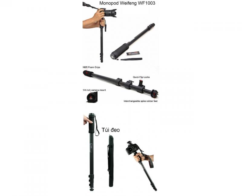 CHÂN MÁY ẢNH TRIPOD WEIFENG WT1003