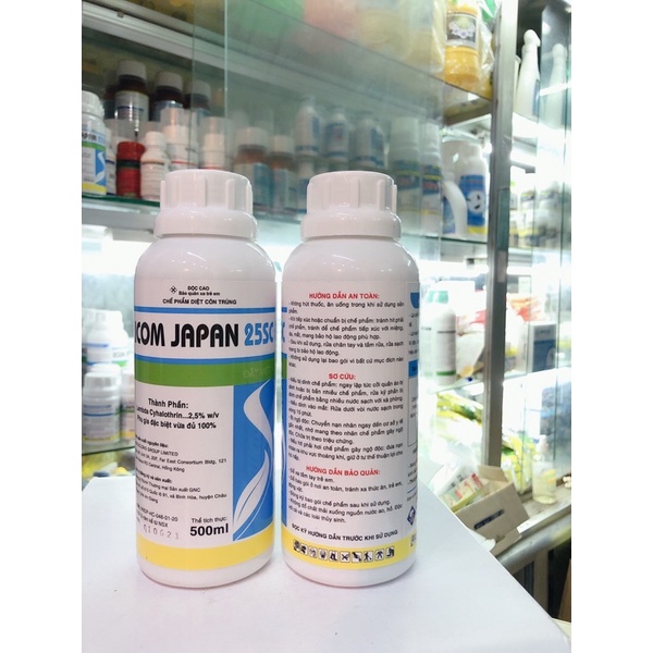 Combo 2 chai chế phẩm diệt muỗi ICOM JAPAN 25SC - 500ml .