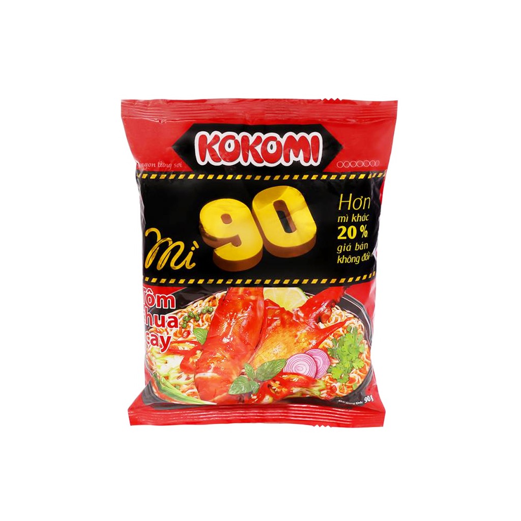 Combo 5 gói mì Kokomi 90 Tôm chua cay 90g