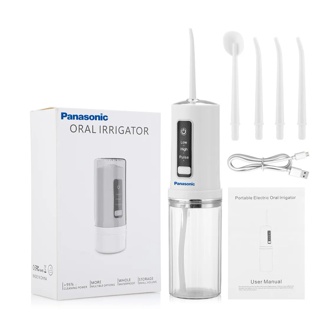 Panas Flosser nước di động IPX7 không thấm nước điện có thể sạc lại Irrigator miệng Nha khoa Răng sạch waterfloss răng nước xỉa tăm