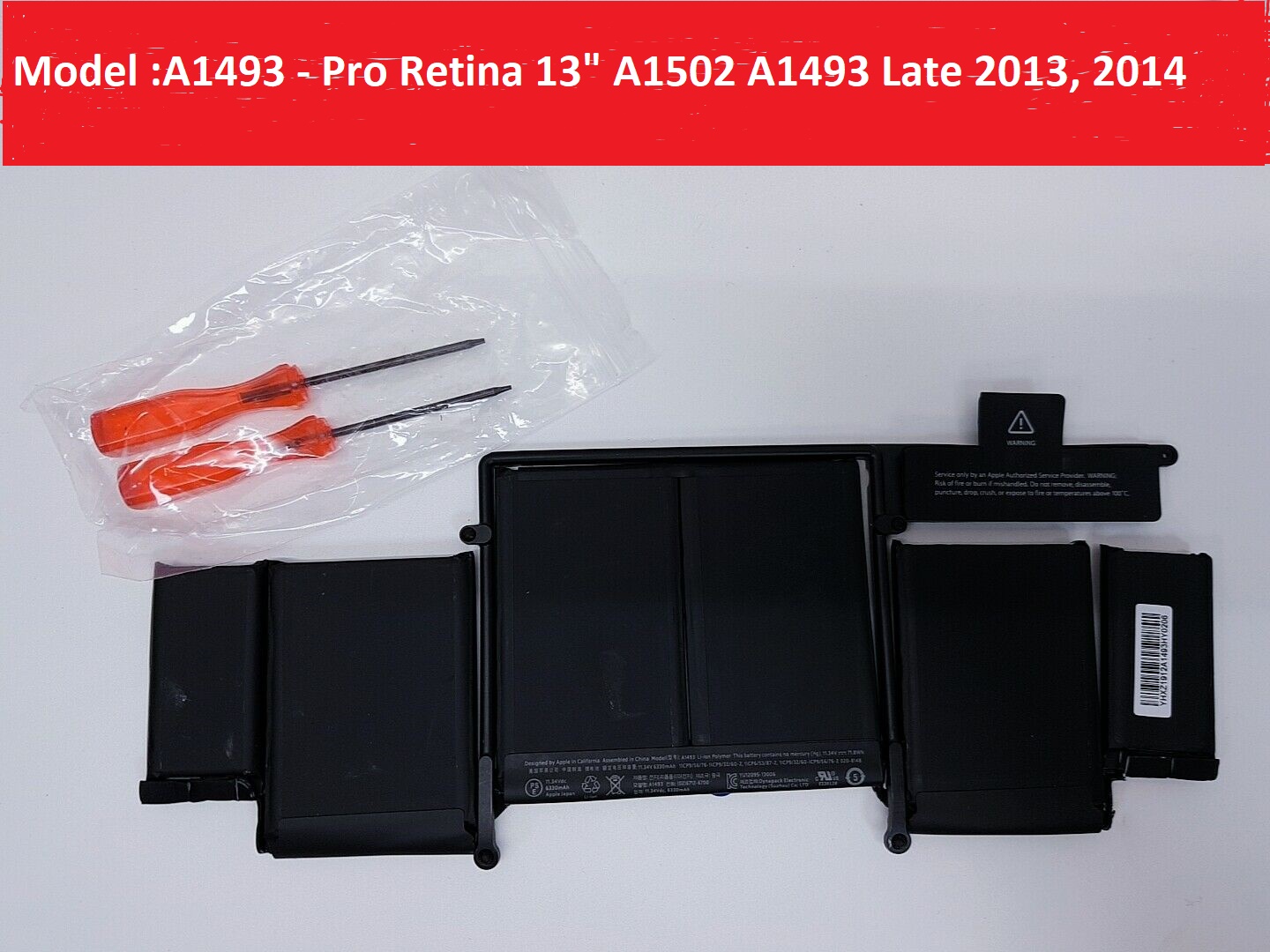 >> SO SÁNH GIÁ PIN MACBOOK PRO RETINA 2014 | Shopee Lazada Sendo Tiki 40 Pin Laptop MACBOOK A1493 (ZIN) - 6 CELL - Pro Retina 13" A1502 A1493 Late 2013, Late 2014