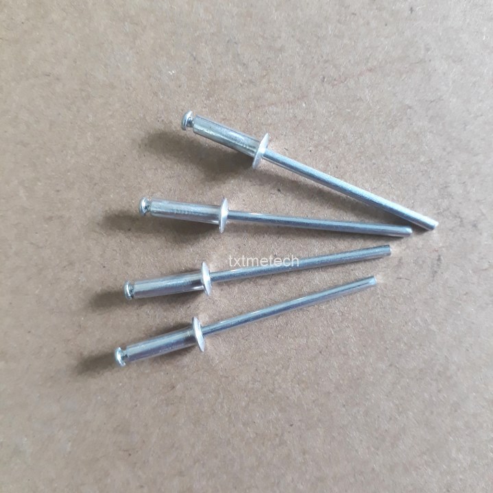 Đinh rút, rive nhôm phi 3-4-5 túi 100c