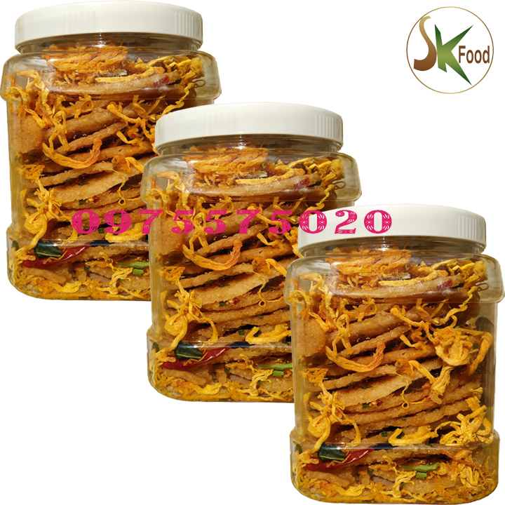 1kg cơm cháy lắc khô gà SK FOOD