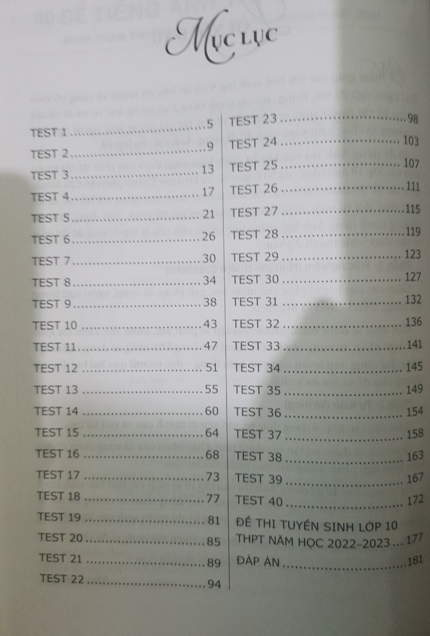 Sách - 40 Đề Tiếng Anh thi vào lớp 10