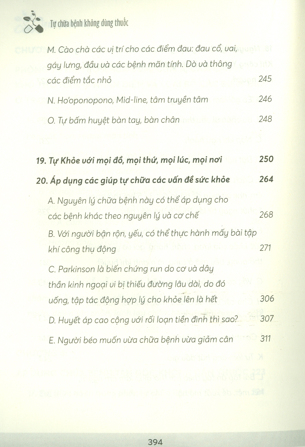 Tự Chữa Bệnh Không Dùng Thuốc