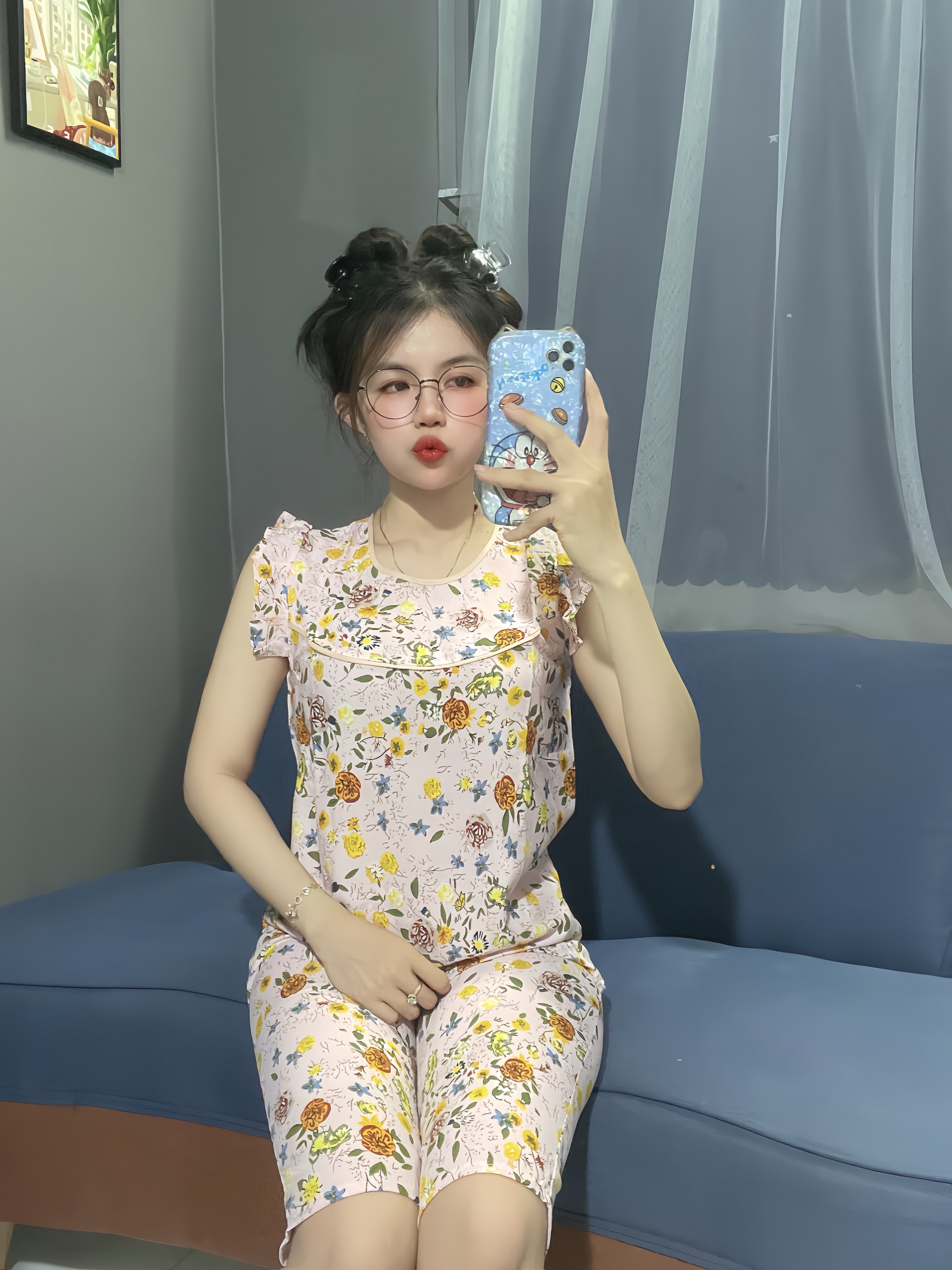 SET BỘ THỜI TRANG MẶC NHÀ VẢI LỤA MỀM MỊN SIZE 40-65KG
