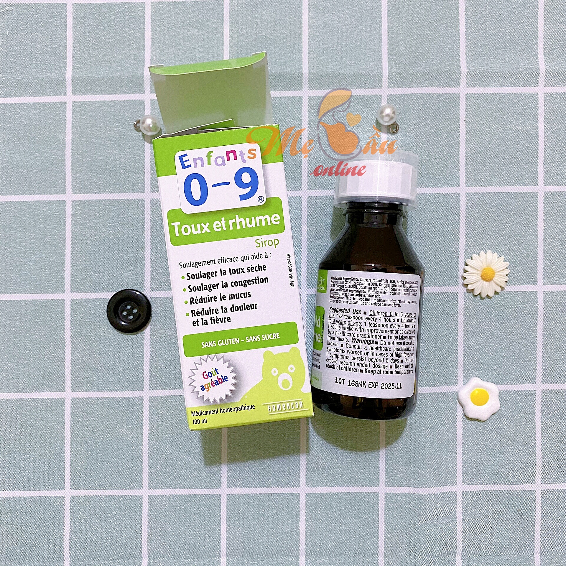Siro ho Homeocan Canada Cough & Cold 100ml (0-9 tuổi)