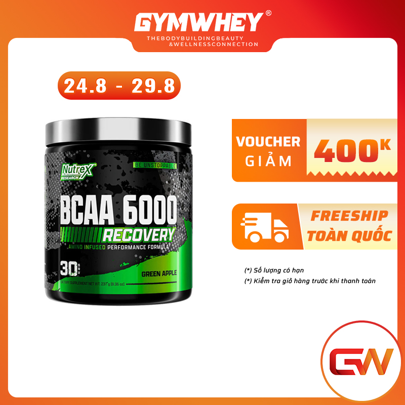 Nutrex bcaa 6000 thực phẩm bổ sung tăng sức bền và phục hồi cơ bắp