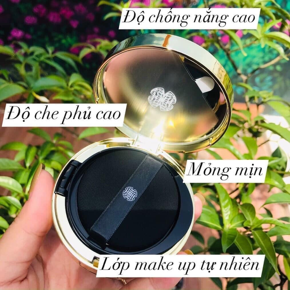 Set phấn Ohui Ultimate Cover Cushion Mesh SPF50+/PA+++ (Kèm 2 lõi phấn Ohui đen)