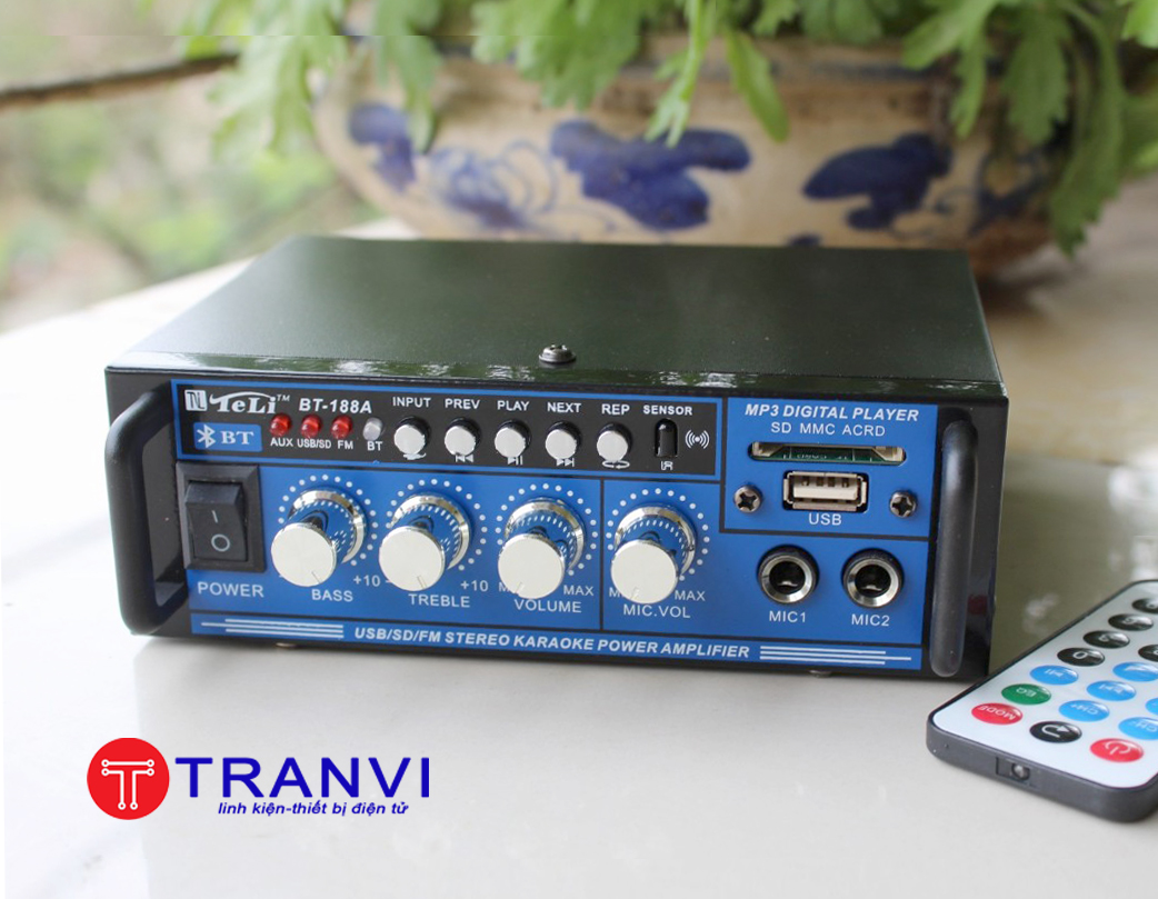 Ampli Mini Karaoke Bluetooth BT-188A