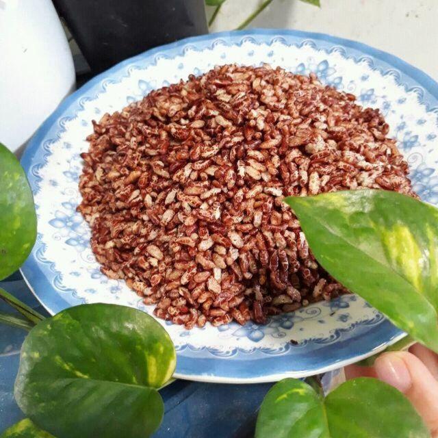 500g gạo lứt sấy giòn ăn liền không vị phù hợp ăn kiêng giảm cân