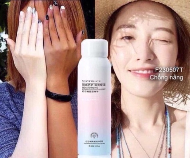 [HCM][Lấy mã giảm thêm 30%]Xịt Chống Nắng Maycreate