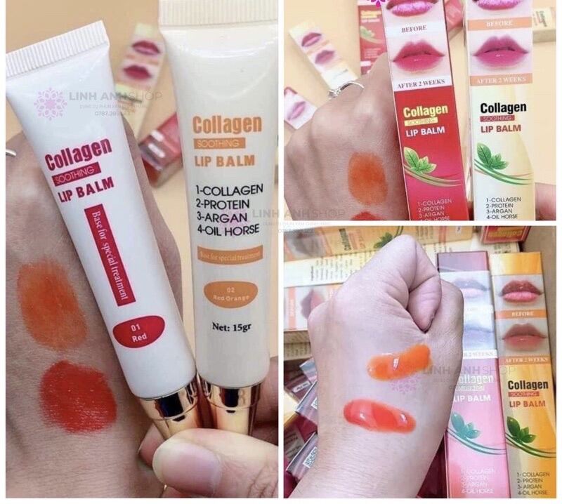 Dưỡng Collagen kích màu môi sau PX