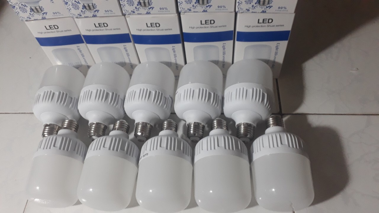 Bóng đèn Led trụ 10w 15w 20w 30w 40w 50w bup trụ T bulb siêu sáng tiết kiệm điện kín chống