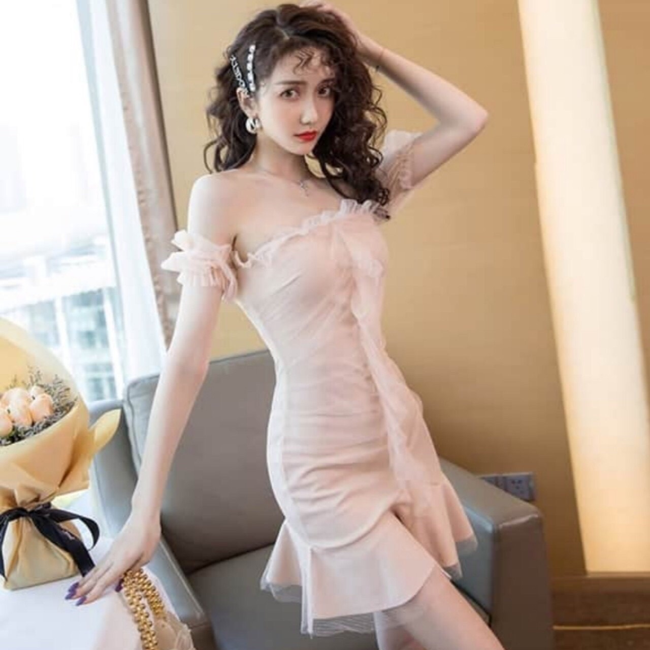 Váy đầm nữ đuôi cá cúp ngực