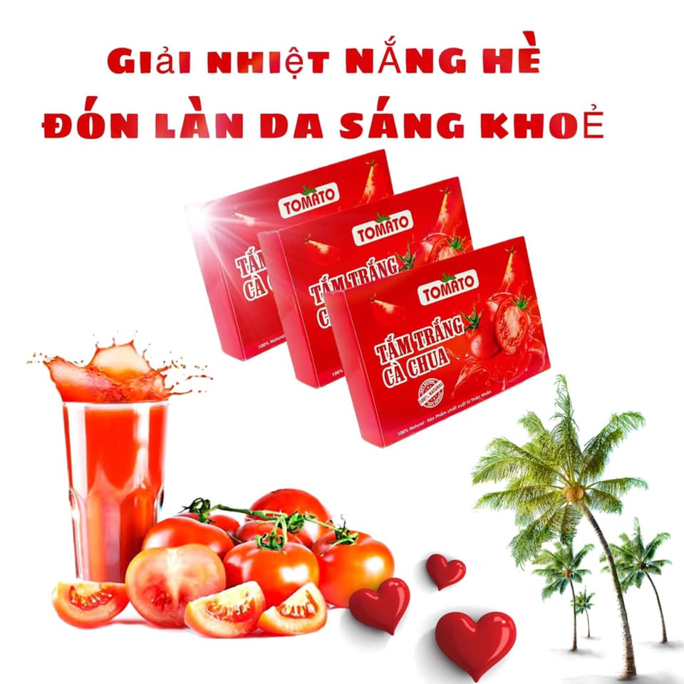 TẮM TRẮNG CÀ CHUA TOMATO