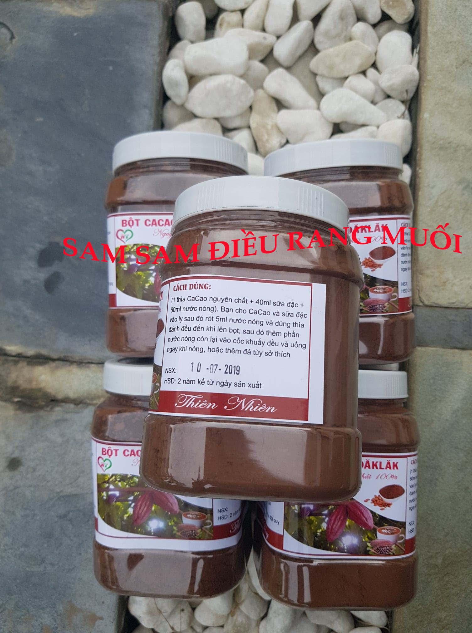 BỘT CA CAO DAKLAK 100% NGUYÊN CHẤT- KHÔNG ĐƯỜNG ( HỘP 500 GRAM)