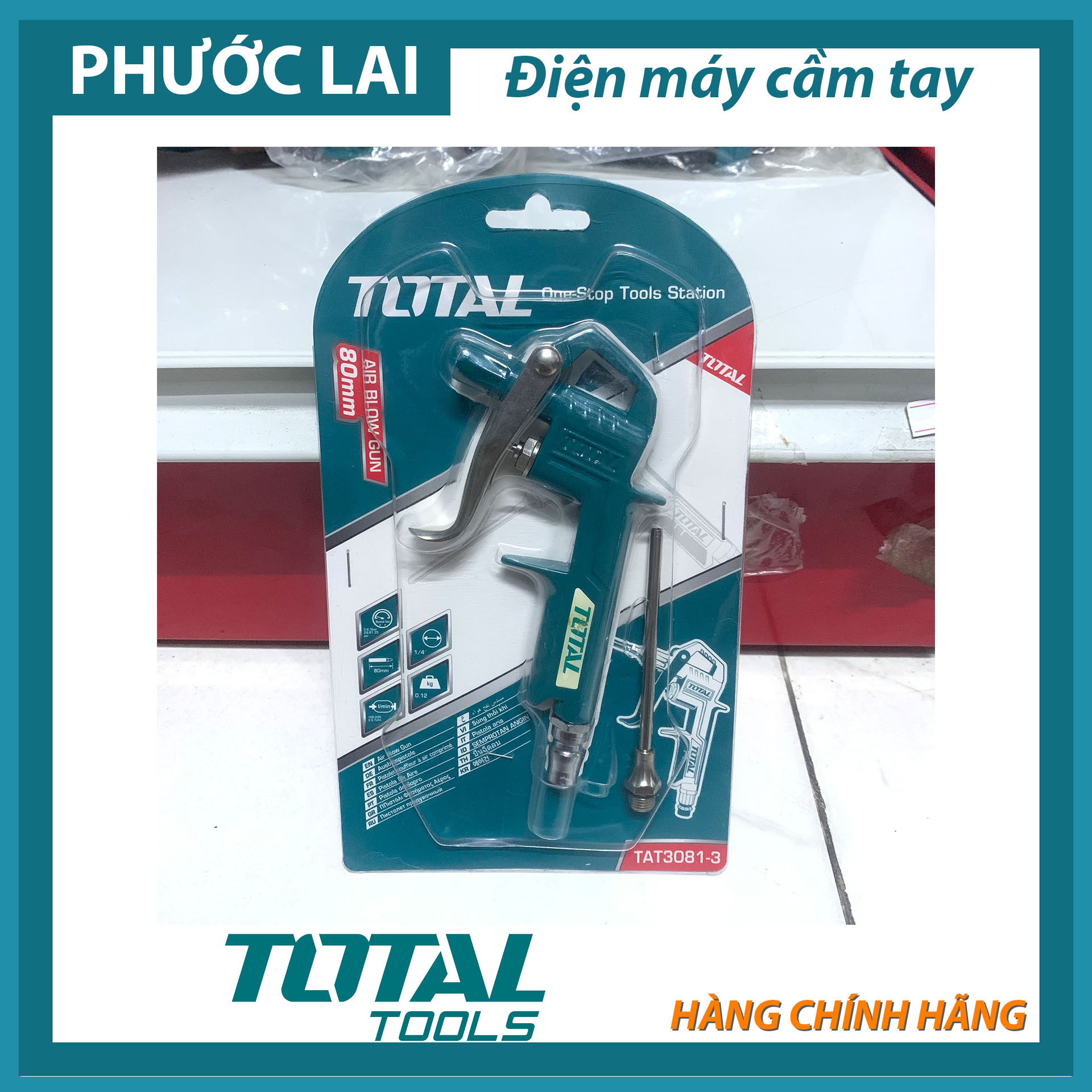 Dụng cụ thổi khí 80mm (Chính Hãng) Total TAT3081-3