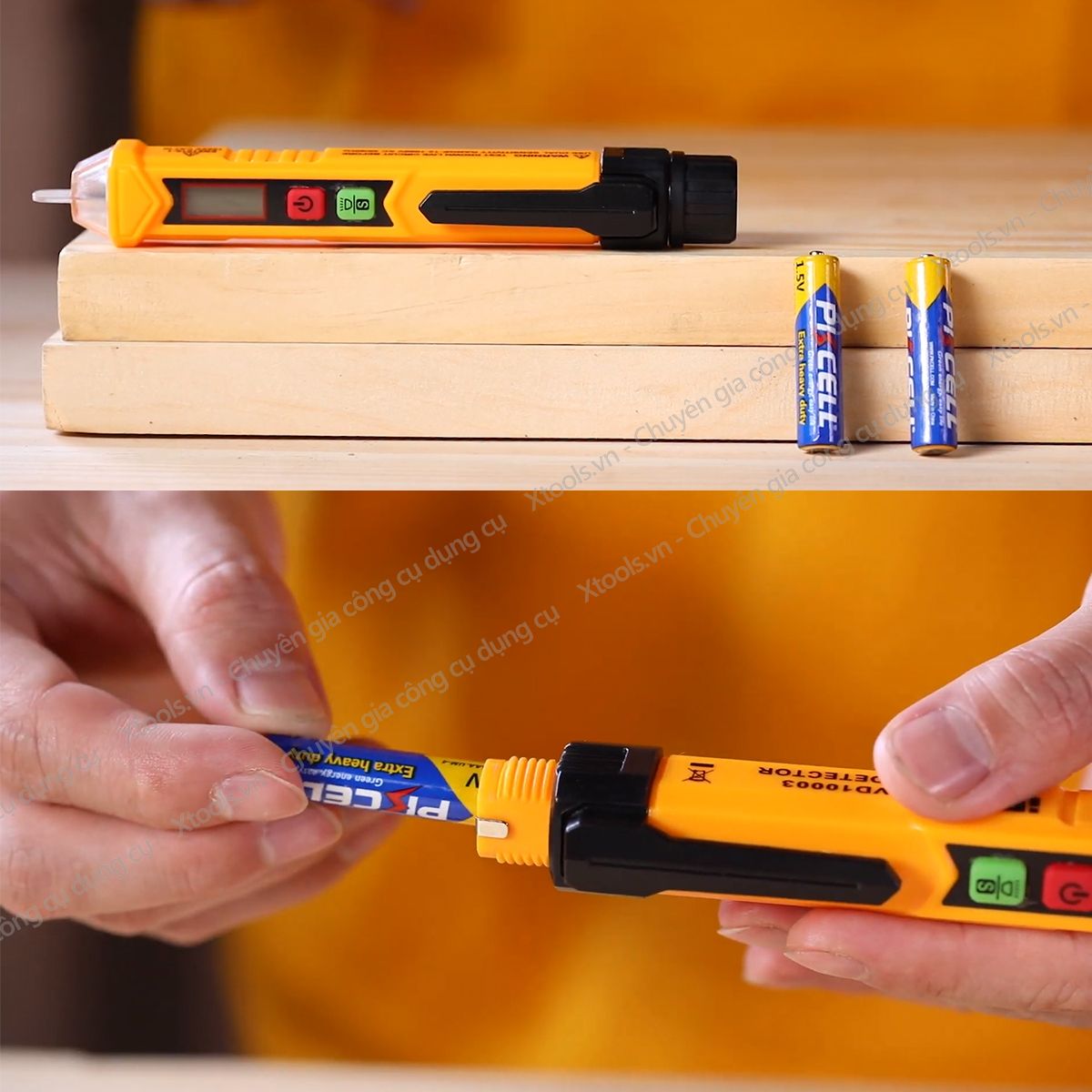 Đầu dò điện áp AC đa năng cao cấp không tiếp xúc dòng điện INGCO VD10002 bút thử điện kỹ thuật số đa năng 1000v