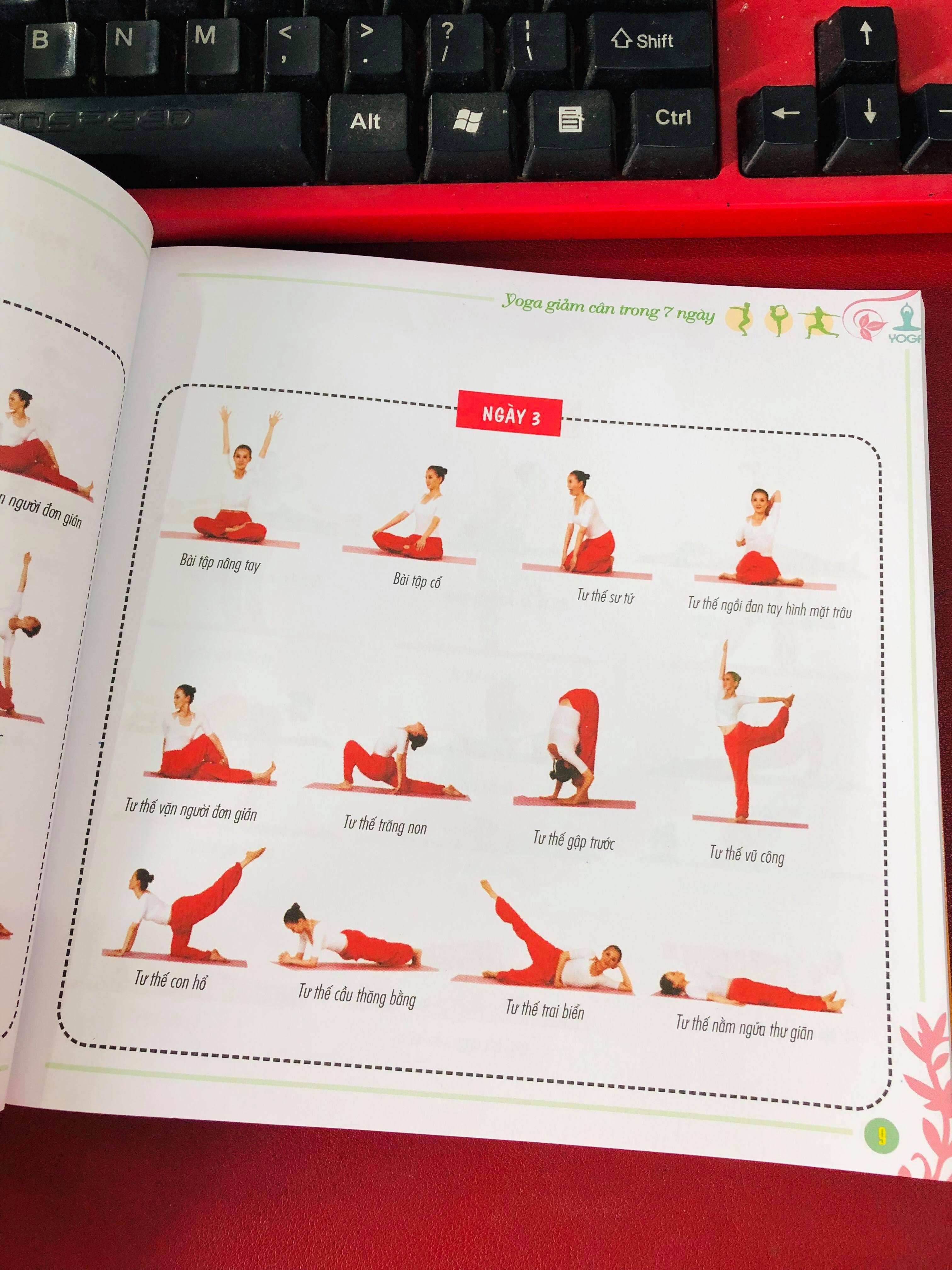 SÁCH - YOGA GIẢM CÂN TRONG 7 NGÀY (KÈM ĐĨA DVD)