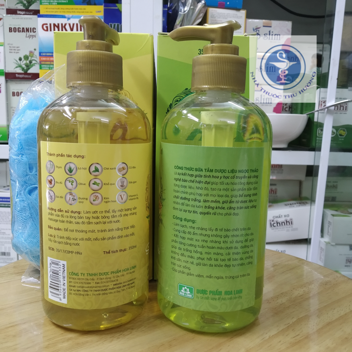 Sữa tắm dược liệu Ngọc Thảo chai 350ml