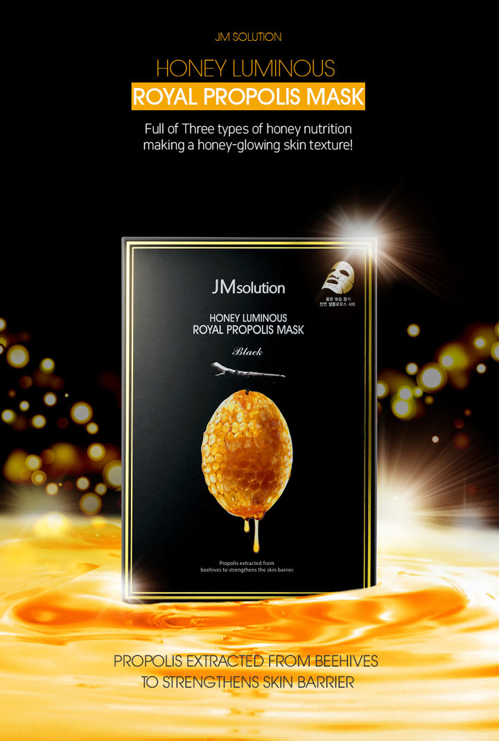 Mặt Nạ JMsolution Mật Ong Dưỡng Sáng Và Dưỡng Ẩm 30ml Honey Luminous Royal Propolis Mask Hasaki Sản Phẩm Chính Hãng