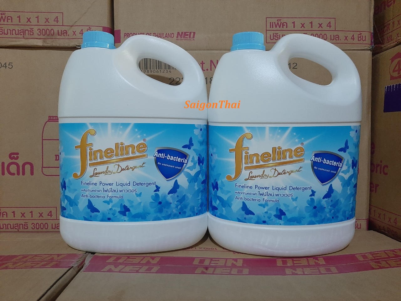 [HCM]Nước giặt xã Fineline Can 3000ml (Thái Lan) - Xanh