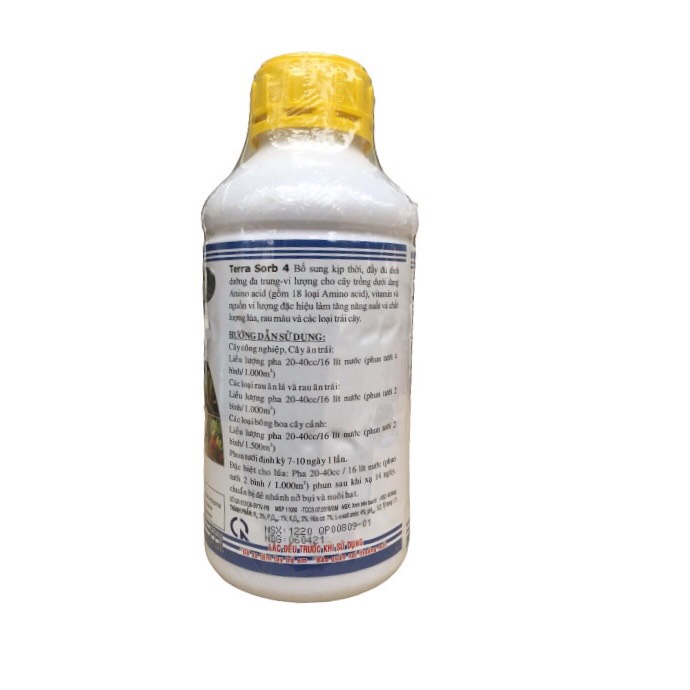 Phân bón lá cao cấp siêu ra rễ Terra Sorb 4 Root chai 1 lít