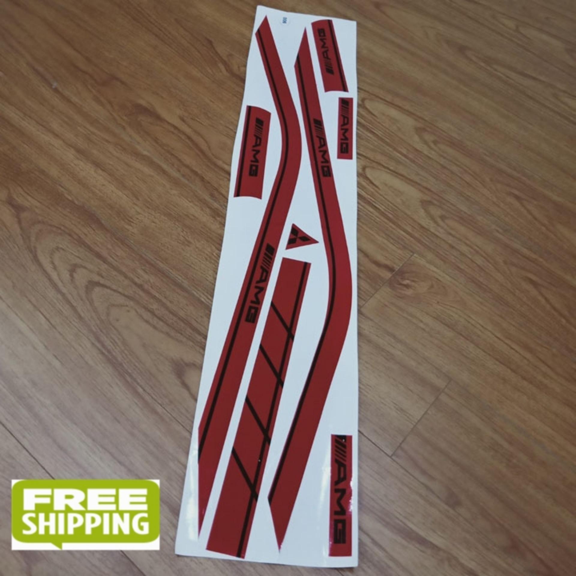 [MIỄN SHIP! MUA NGAY KẺO HẾT] Bộ Tem chỉ AMG ĐỎ - ĐEN dán xe honda SH FS413