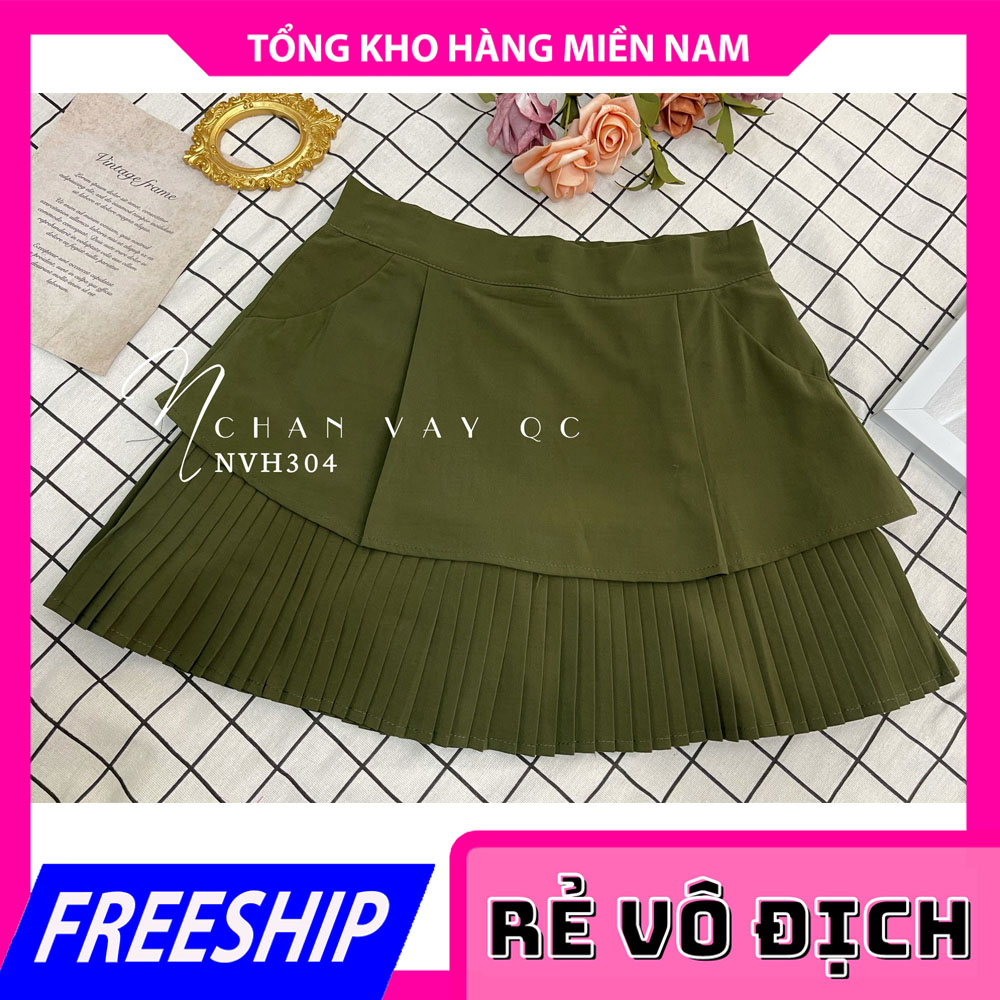 CHÂN VÁY XẾP LI 2 TẦNG CỰC XINH NVH304 🎀 HÀNG ĐẸP 🎀 ẢNH THẬT 🎀 CHÂN VÁY NỮ 🎀 VÁY NGẮN 🎀 CHÂN VÁY XẾP LY 🎀 CHÂN VÁY 2 TẦNG 🎀 CHÂN VÁY TRƠN 🎀 CHÂN VÁY CÓ TÚI 🎀 VÁY DẬP LI