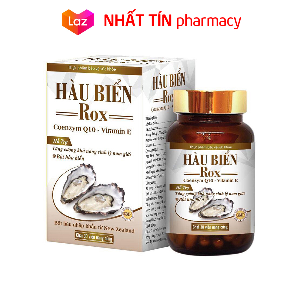 Tinh Chất Hàu Biển ROX tăng cường sinh lý nam giới bổ thận tráng dương - Hộp Đỏ 30 viên - NHẤT TÍN PHARMACY