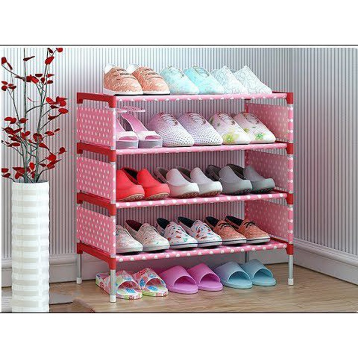 Kệ Để Giày Dép 4 Tầng Hoa Văn