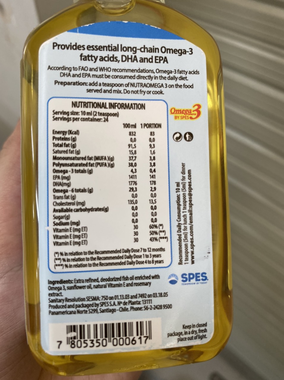 Dầu cá hồi Nutra Omega 3 - 240ml