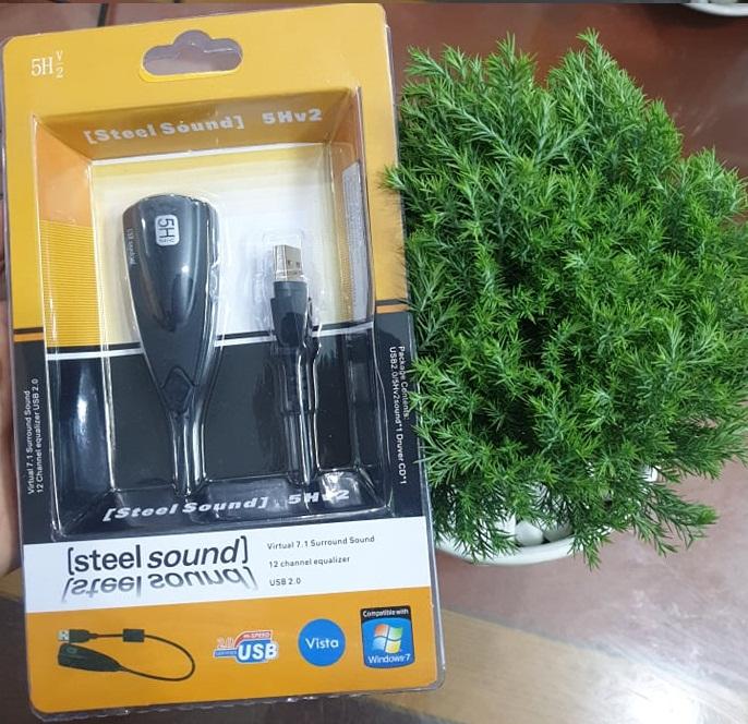 Cáp chuyển USB sound sang âm thanh 3D 7.1 (Đen)