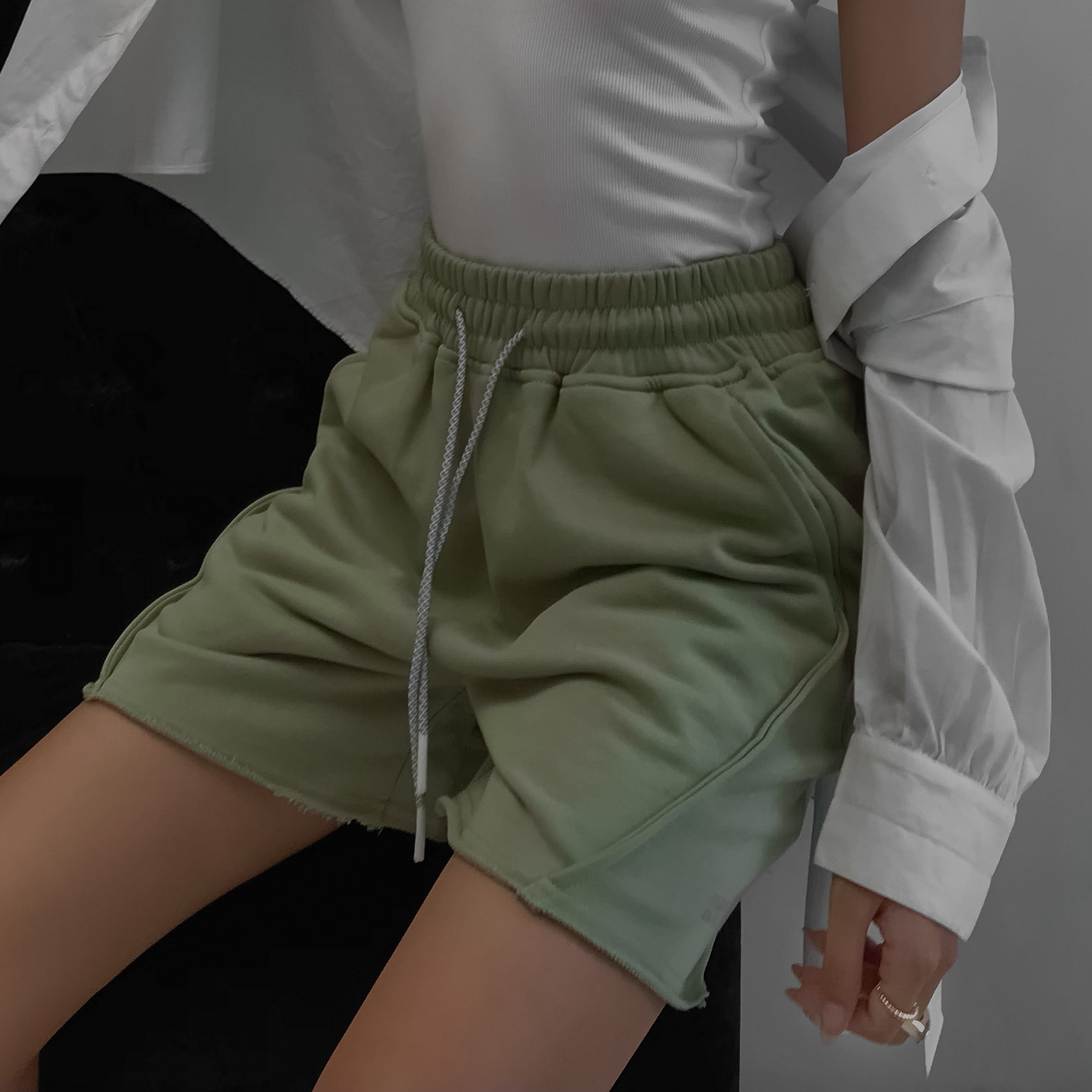 Quần short thun lửng RYACTIVE - LOUNGE SHORT AVOCADO
