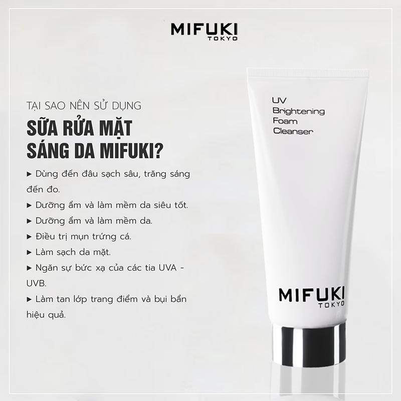 Sample Sữa Rửa Mặt MIFUKI - Uv Brighten Foam Cleanser 5ml