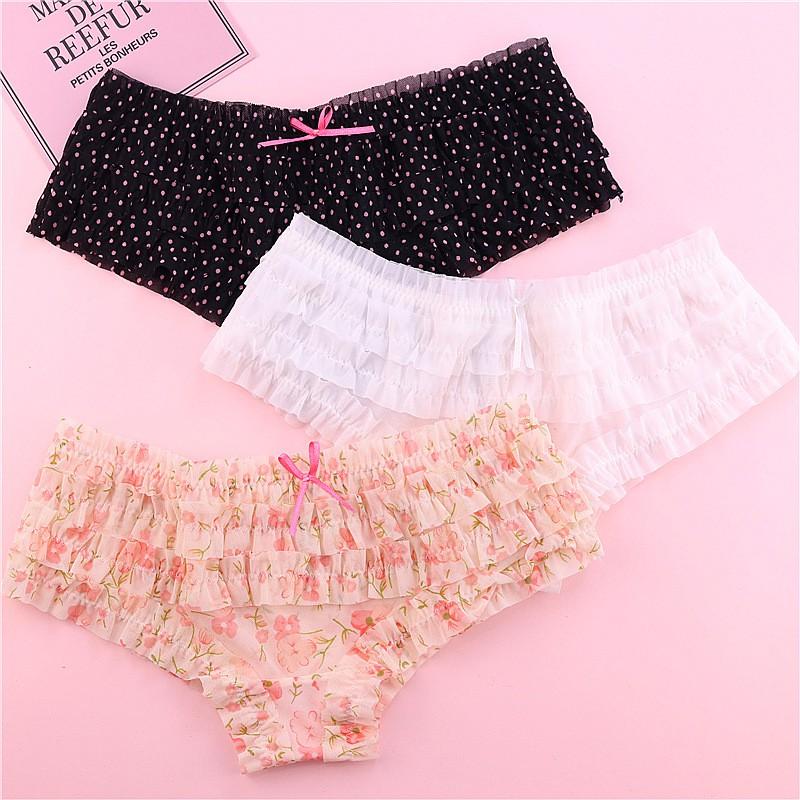 Combo 5 Quần Lót Nữ Ren Tầng Công Chúa Candy 303 – Set 5 Chiếc Thoáng Mát, Mềm Mại, Kiểu Dáng Dễ Thương