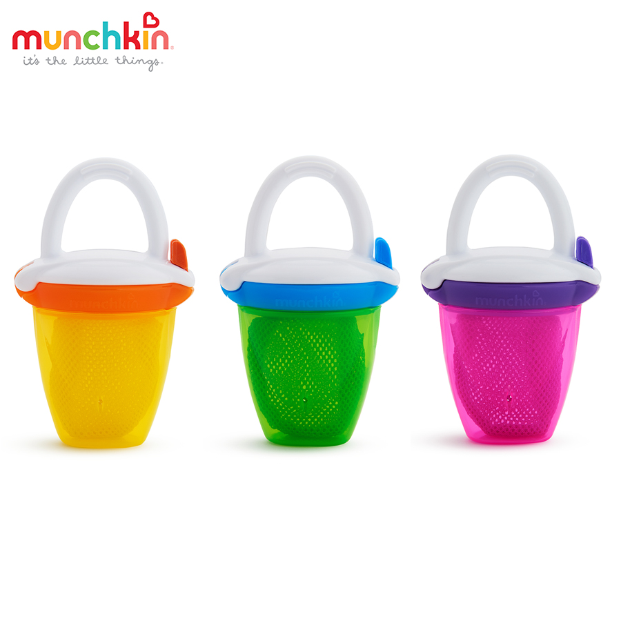 [HCM]Túi ăn chống hóc có nắp Munchkin 24183 (Đỏ)