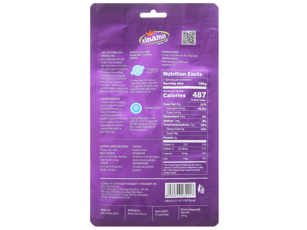 SNACK TRÁI CÂY SẤY VINAMIT CÁC LOẠI TỔNG HỢP